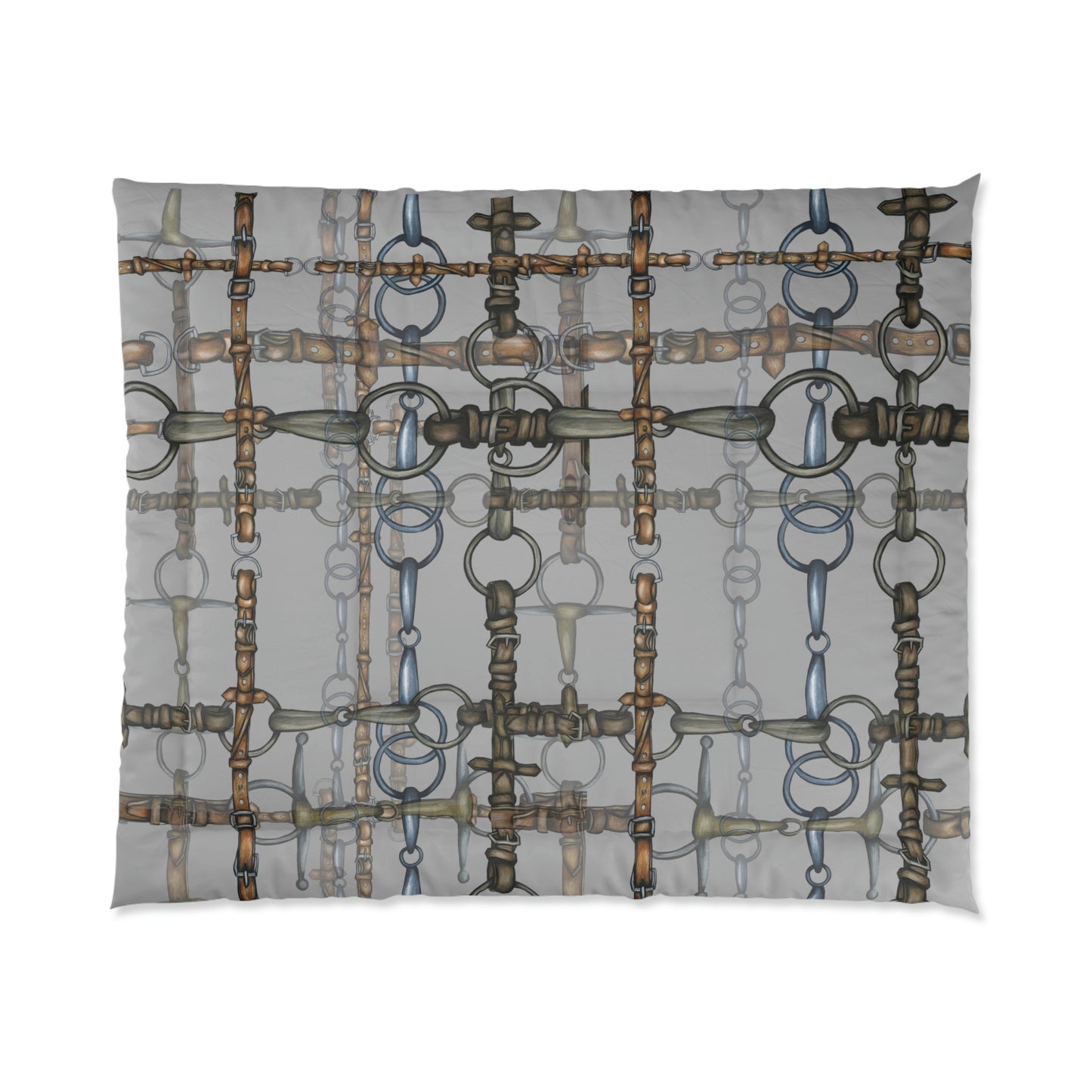 Gray Bit Design Comforter