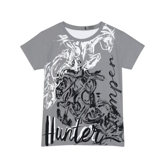 Hunter Jumper Graphic art Women's Short Sleeve Shirt (AOP)