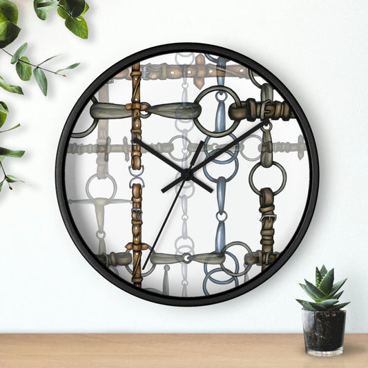 Snaffle Bit Barn Wall Clock  - Horse Lovers Gift