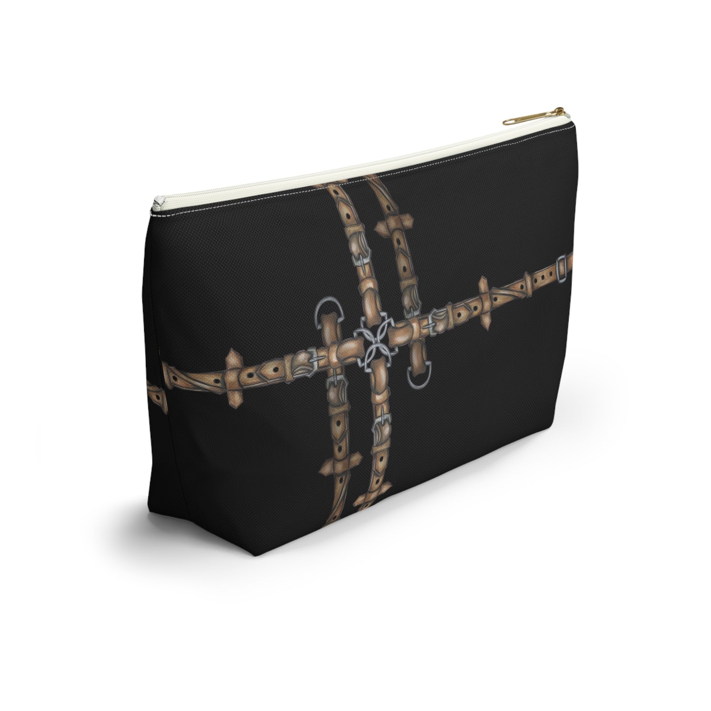 Copy of Black Equestrian Bit Accessory Pouch/Makeup Bag