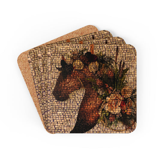 Copy of Equestrian Bit Corkwood Coaster Set