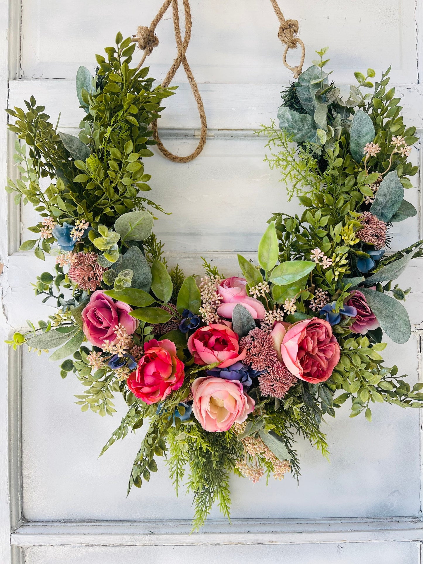Horse Flower Crown - Horse Photography Prop - Rustic Wedding Decor - Horse Maternity Shoot - Equine Photography Garland - Bridal Photography