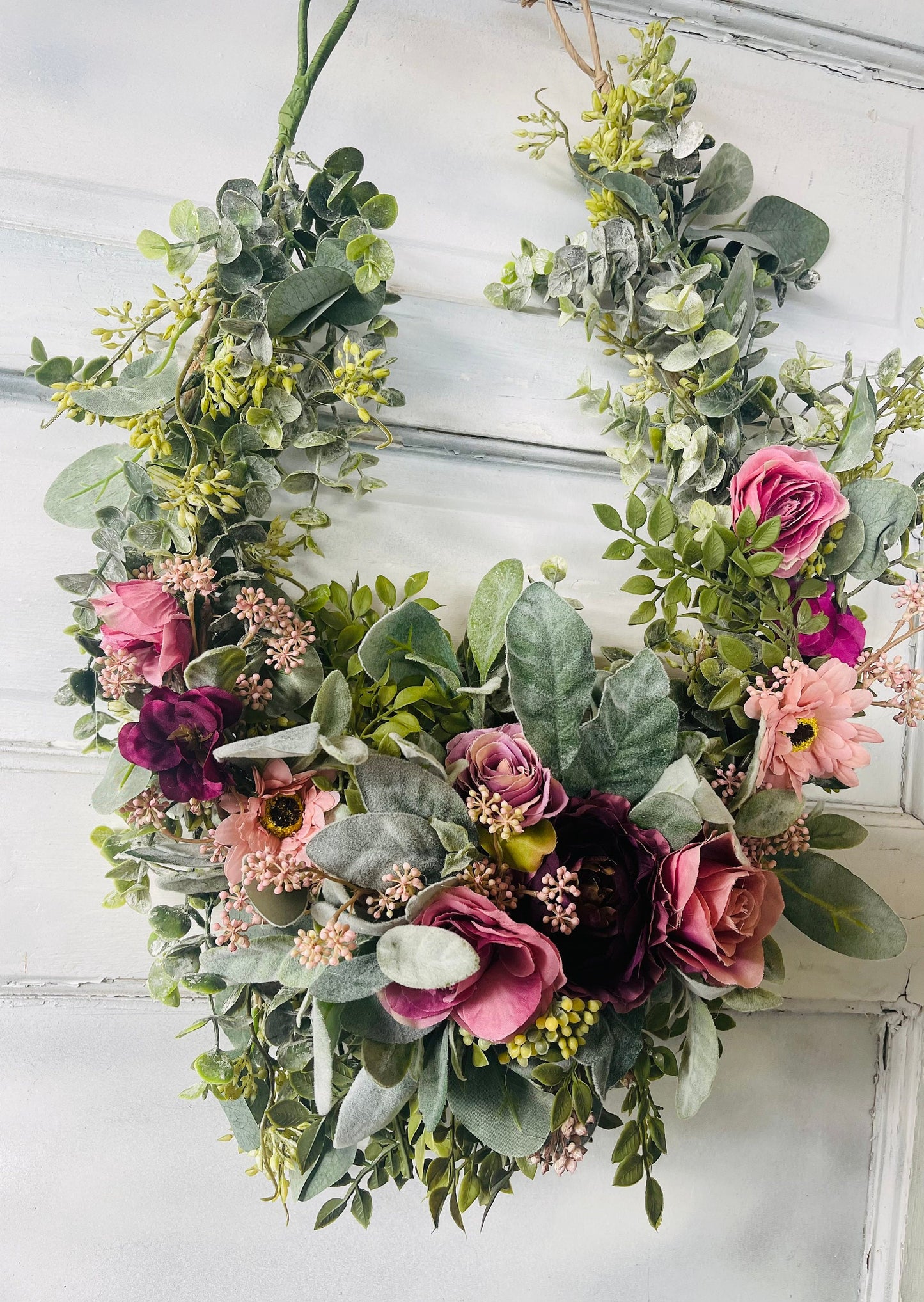 Horse Flower Crown - Horse Photography Prop - Rustic Wedding Decor - Horse Maternity Shoot - Equine Photography Garland - Bridal Photography