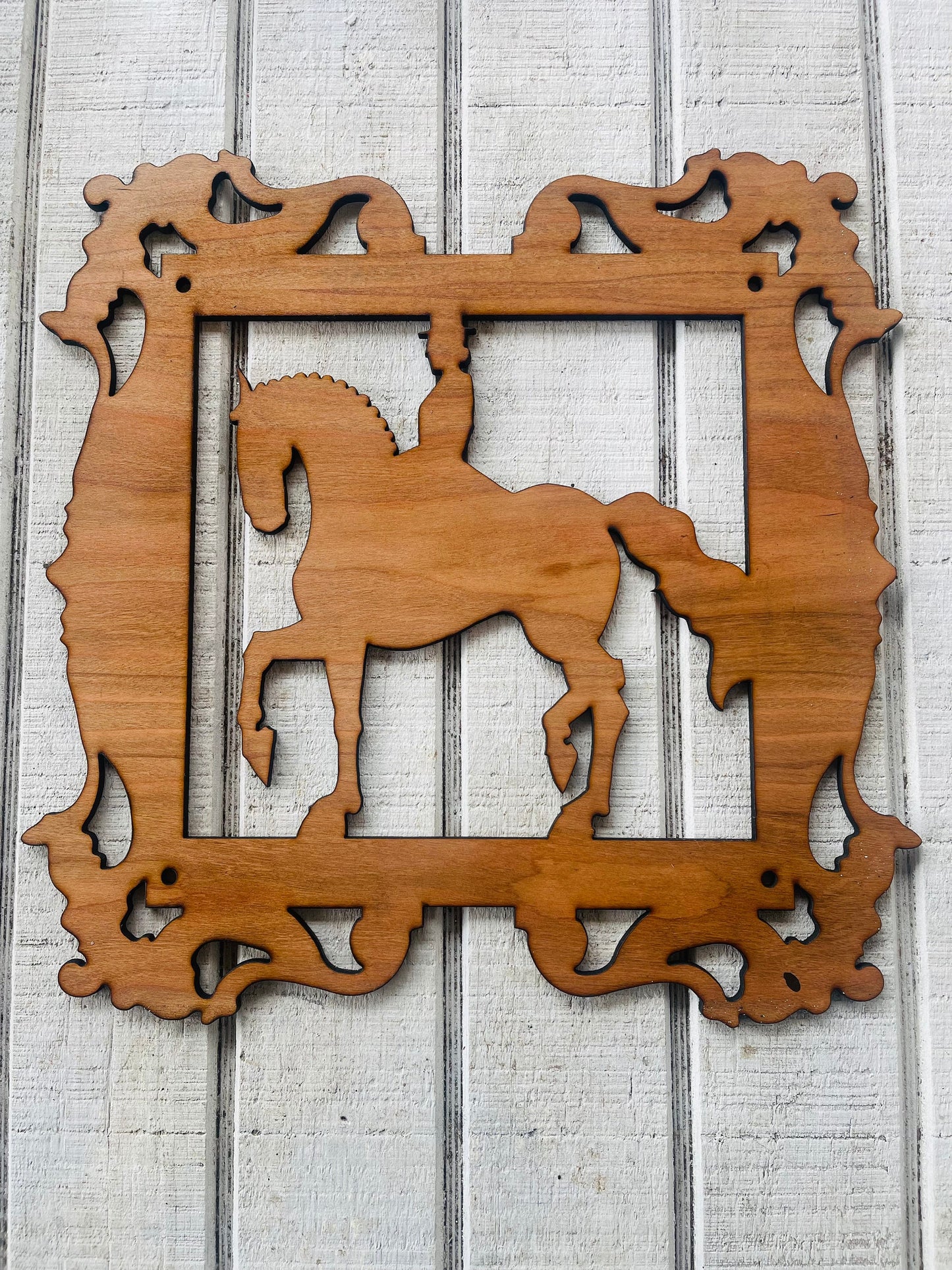 Dressage Piaffe Horse Custom Design Cutout - Wooden Craft Supplies & Shapes - Laser Cut Horse Tile Shape BLANK DIY - Farmhouse Wall Decor