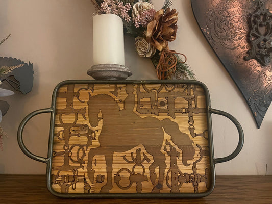 Dressage Horse Engraved Charcuterie Board