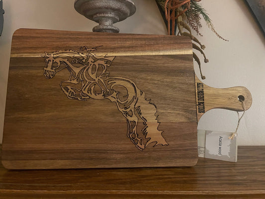 Jumping Horse Engraved Charcuterie Board